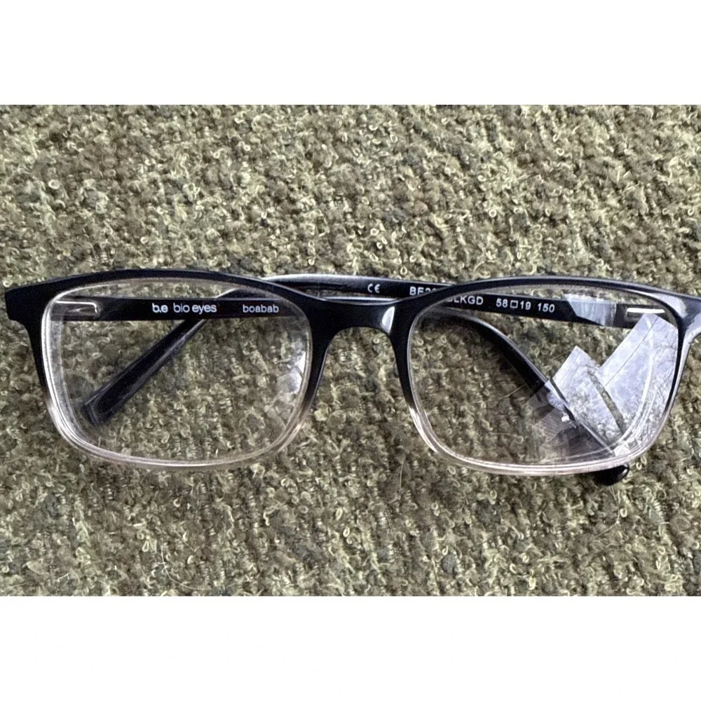 BIO EYES EYEWEAR BOABAB BLACK CLEAR 54/18/140 BE26 FLEXHINGE !H14